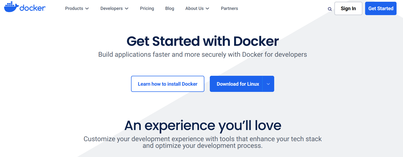 Docker Desktop Download Page